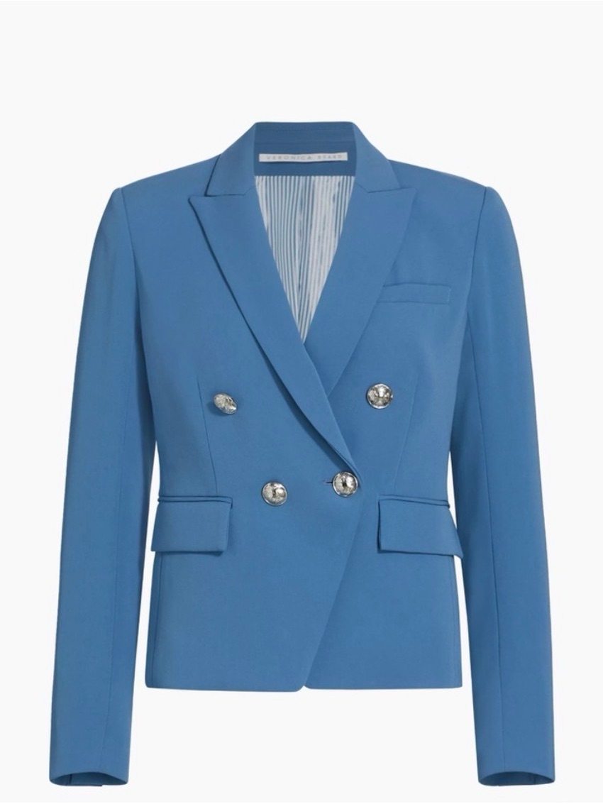 Veronica Beard Gail Dickey Blazer, Blue Lagoon, Sz 4